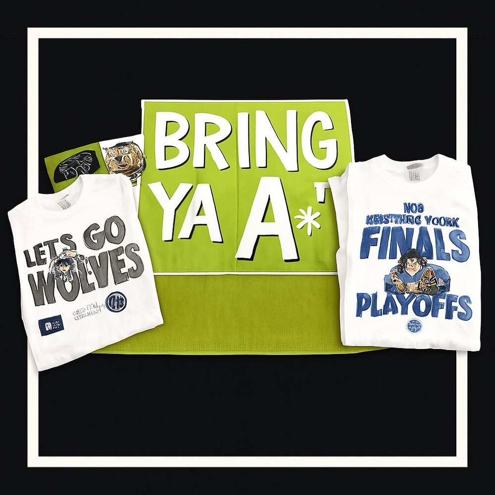 - 🏀 Timberwolves Playoff Pack – XL Tees + Game Gear  2024 Event